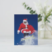 コーニスを離れてのスキージャンプのサンタクロース シーズンポストカード (スタンド正面)