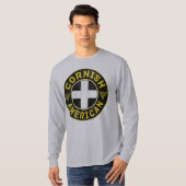 コーニッシュのアメリカの聖者のPiranの旗のティー Tシャツ (正面フル)