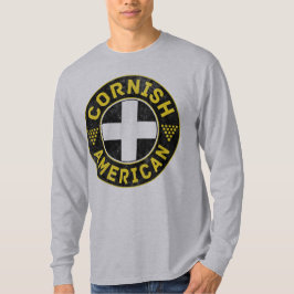 コーニッシュのアメリカの聖者のPiranの旗のティー Tシャツ
