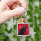 コーニッシュのレックス猫 キーホルダー (手)