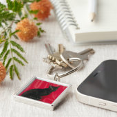 コーニッシュのレックス猫 キーホルダー (側面)