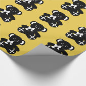 コーニッシュの旗のテディー・ベア ラッピングペーパー (角)