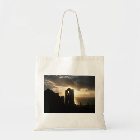コーニッシュの日没Wheal Coates トートバッグ (正面)