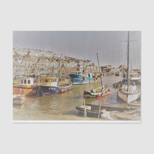 コーニッシュの海岸 薄葉紙 (正面)