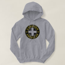 コーニッシュアメリカ国旗のフード付きトップ