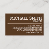 コーニッシュパスティUKブリティッシュ肉パイ風味のペストリー 名刺 (裏面)