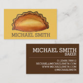 コーニッシュパスティUKブリティッシュ肉パイ風味のペストリー 名刺 (正面/裏面)