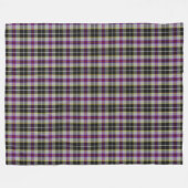 コーニッシュファミリータータンチェックペンジェリー フリースブランケット (正面(横))