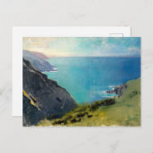 コーニッシュヘッドランズ，有名絵を描な シーズンポストカード (正面/裏面)