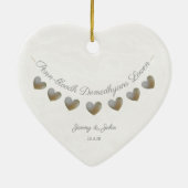 コーニッシュ結婚言語のアニバーサリーギフト セラミックオーナメント (裏面)