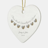 コーニッシュ結婚言語のアニバーサリーギフト セラミックオーナメント (左)