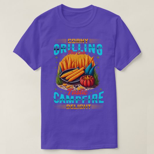 コーニーはコバスティックキャンプファイヤーの喜びを焼く Tシャツ (デザイン正面)