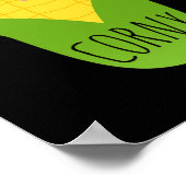 コーニーキュートコーンオンザコブグルメアートプリント ポスター (角)