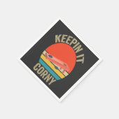 コーニーコンロおもしろいール動揺してヴィンテージ スタンダードカクテルナプキン (角)