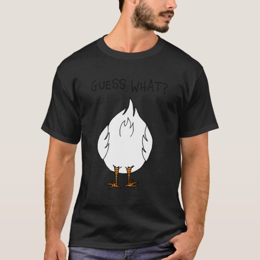コーニーパパジョーク推測Wチキンお尻 Tシャツ (正面)