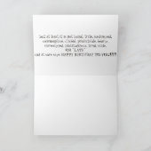 ***コーニー***しかしおもしろい誕生日が私の友人に願う カード (内部)