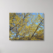 コーネリアンさくらんぼドッグウッド&ブルースカイフローラ キャンバスプリント (正面)