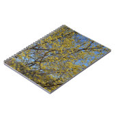 コーネリアンさくらんぼドッグウッド&ブルースカイフローラ ノートブック (左側)