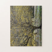 コーネリアンさくらんぼハナミズキと雪の栄光 ジグソーパズル (縦)