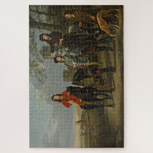 コーネリスの馬術ポートレート（1639年～1680年）Cuyp ジグソーパズル (縦)
