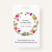 コーネルブロンズダリアIDバッジ バッジ (裏面)