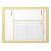 コーネル注記(グラフ) ノートパッド (正面)