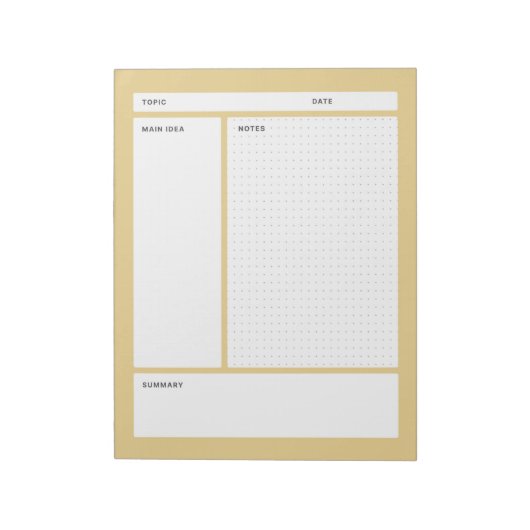 コーネル注記（ドット） ノートパッド (回転)