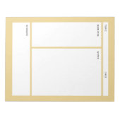 コーネル注記（プレーン） ノートパッド (正面)