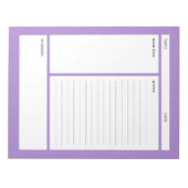 コーネル注記（線） ノートパッド (正面)