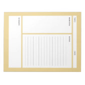 コーネル注記（線） ノートパッド (正面)