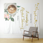 コーハートが醸造中 ブライダルシャワーサイン タペストリー (インサイチュ(横))