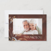 コーバ ゴールド フラワー アニバーサリー サンクス フォト カード (正面)