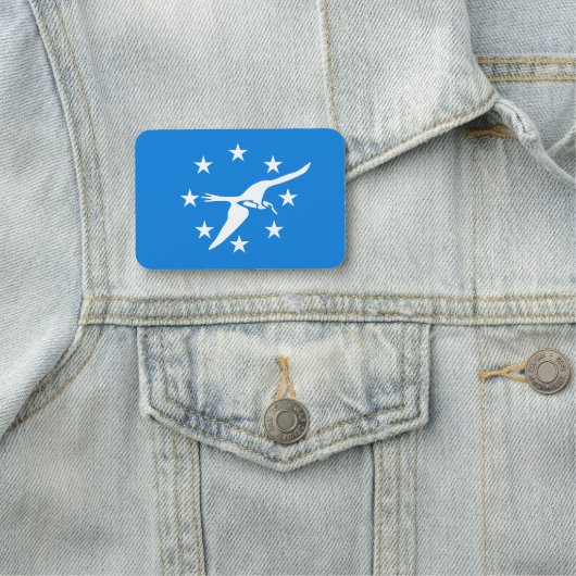 コーパスクリスティの国旗を持つ愛国的な名前タグ 名札 (インサイチュ)