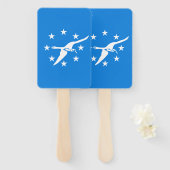 コーパスクリスティの旗を持つハンドファンのセット ハンドファン (正面&裏面)