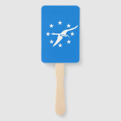 コーパスクリスティの旗を持つハンドファンのセット ハンドファン (裏面)