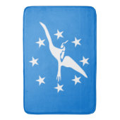 コーパスクリスティの旗を持つ大きなバスマット バスマット (正面縦)