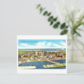 コーパスクリスティの鳥瞰図,テキサス州,ヴィンテージ ポストカード (スタンド正面)