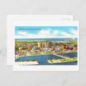 コーパスクリスティの鳥瞰図,テキサス州,ヴィンテージ ポストカード (正面/裏面)