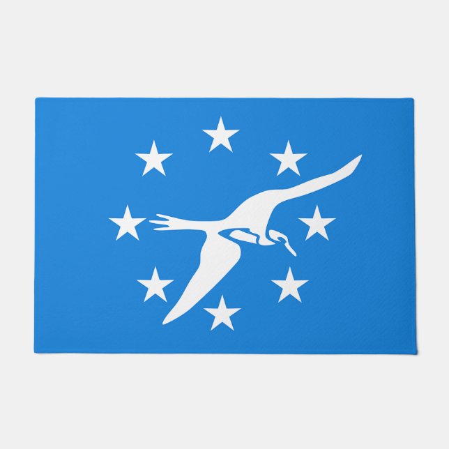 コーパスクリスティシティの旗とドアマット ドアマット (正面)