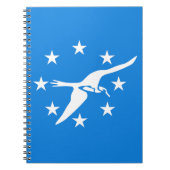 コーパスクリスティシティ国旗を掲げたノートブック ノートブック (正面)