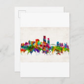 コーパスクリスティテキサス州スカイライン インビテーションポストカード (正面/裏面)