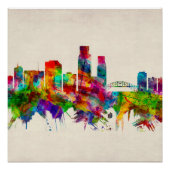 コーパスクリスティテキサス州スカイライン ポスター (正面)