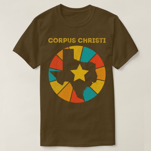コーパスクリスティテキサス州ヴィンテージ動揺してお土産1 Tシャツ (デザイン正面)