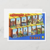 コーパスクリスティテキサス州ヴィンテージ大文字 ポストカード (正面/裏面)