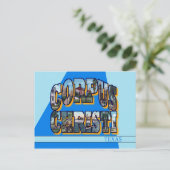 コーパスクリスティテキサス州大文字葉書 ポストカード (スタンド正面)