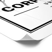 コーパスクリスティテキサス州USA旅行市地図ポスター ポスター (角)