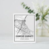 コーパスクリスティテキサス州USA旅行市地図ポスター ポストカード (スタンド正面)