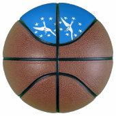 コーパスクリスティ国旗とフルサイズバスケットボール バスケットボール (右)