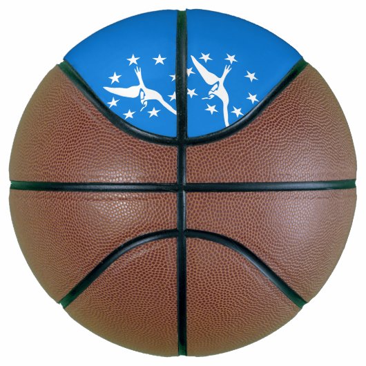 コーパスクリスティ国旗とフルサイズバスケットボール バスケットボール (右)