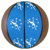 コーパスクリスティ国旗とフルサイズバスケットボール バスケットボール (縦)